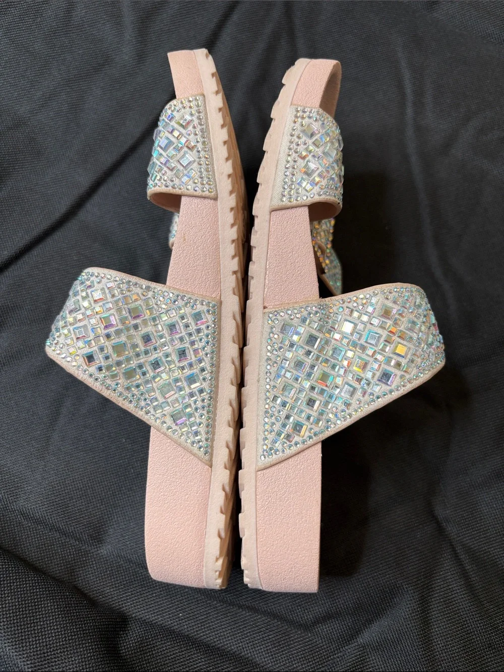 Madden NYC Jewel Embellished Sandals Size 13 Little Girls